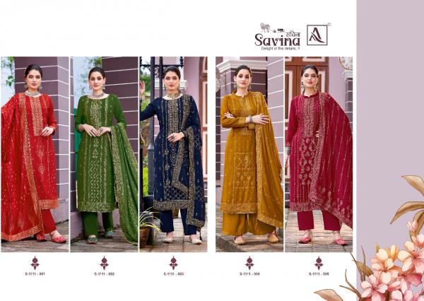 Alok Savina Festive Wear Designer Wear Dress Material Collection